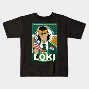 Loki for President Kids T-Shirt